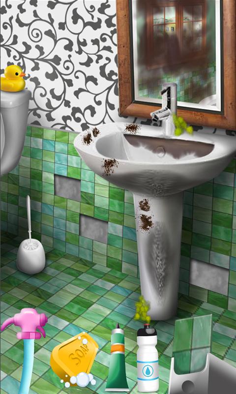 Fun Bathroom Cleaning Game