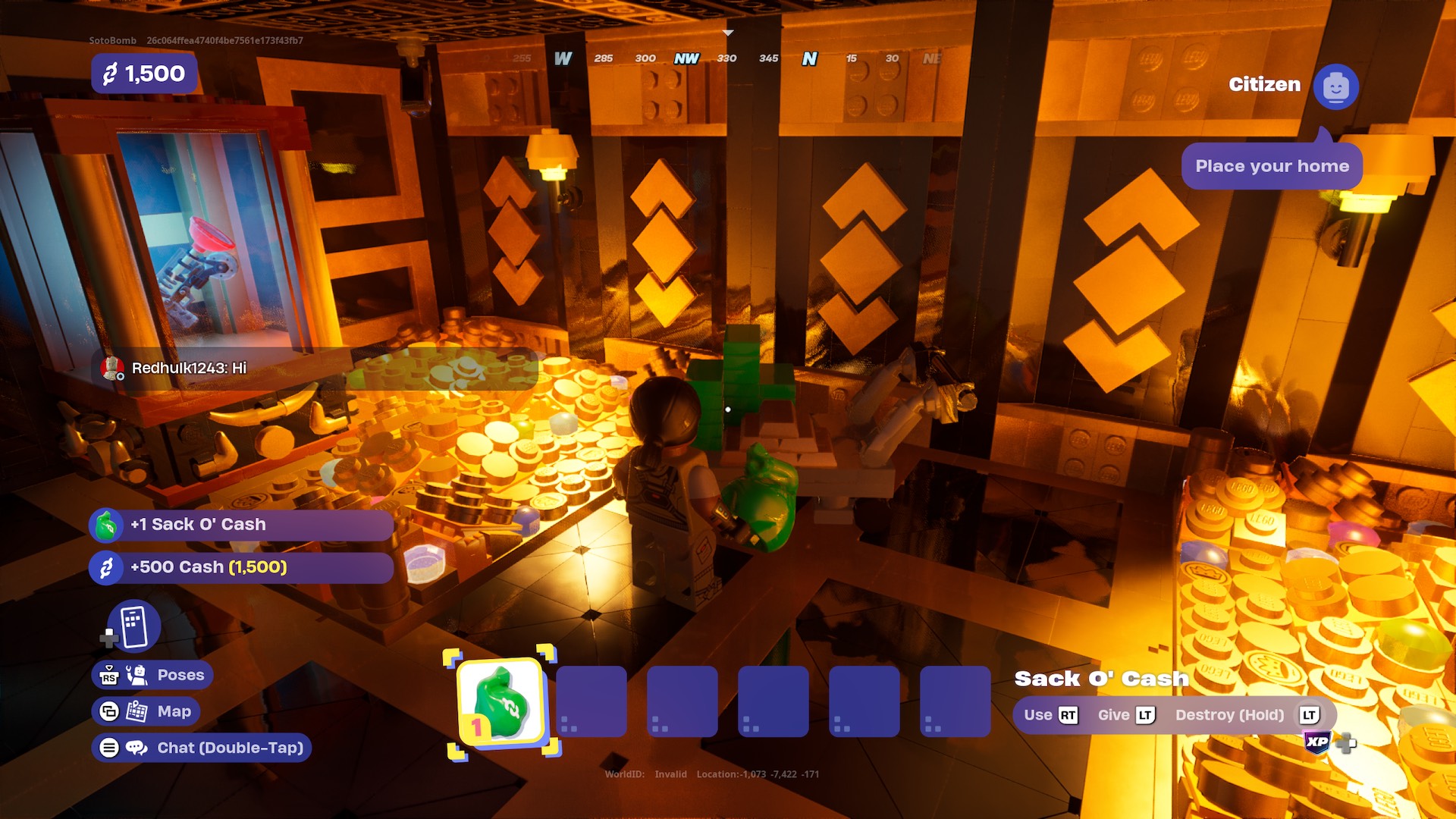 Wie man in das Bank -Tresor einbricht und einen Sack o Cash in Lego Fortnite Brick Life stiehlt