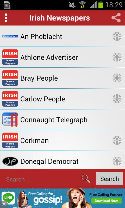 Irish Newpapers