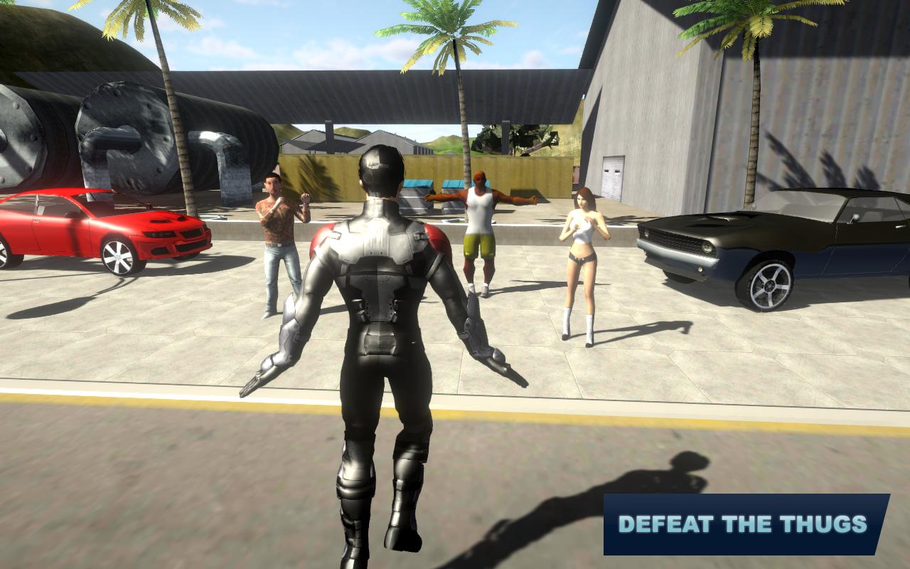 Flying Superhero : Vegas Crime City Rescue Mission