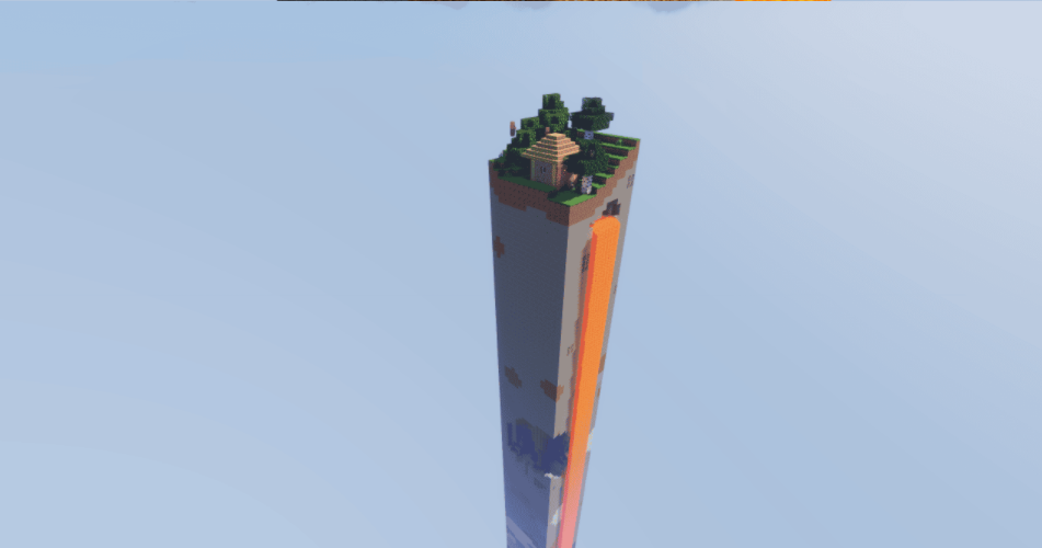 Minecraft خريطة قطعة واحدة