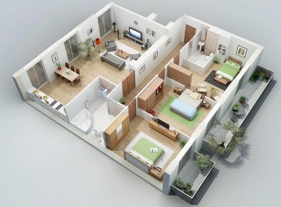 SKETSA RUMAH 3D
