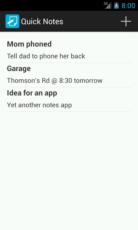 Quickest Notes