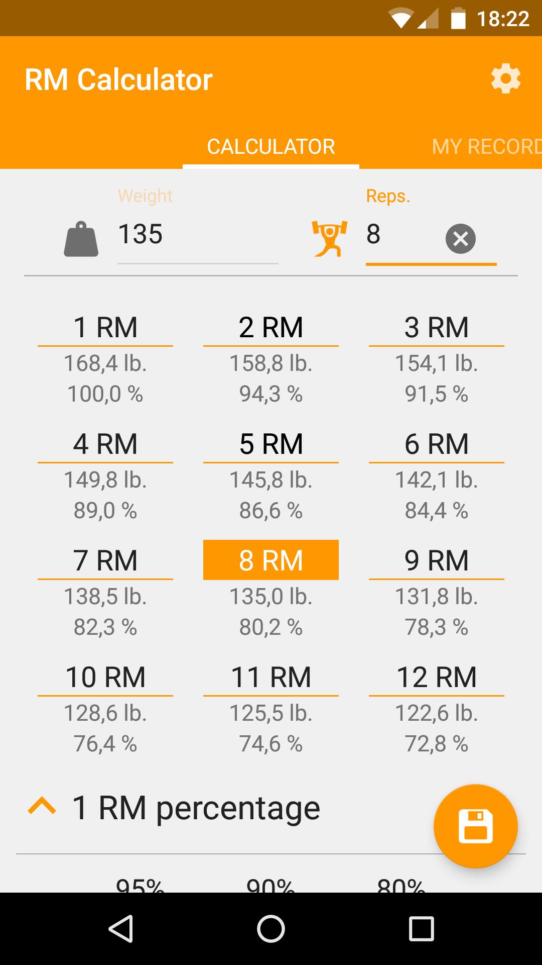 RM Calculator