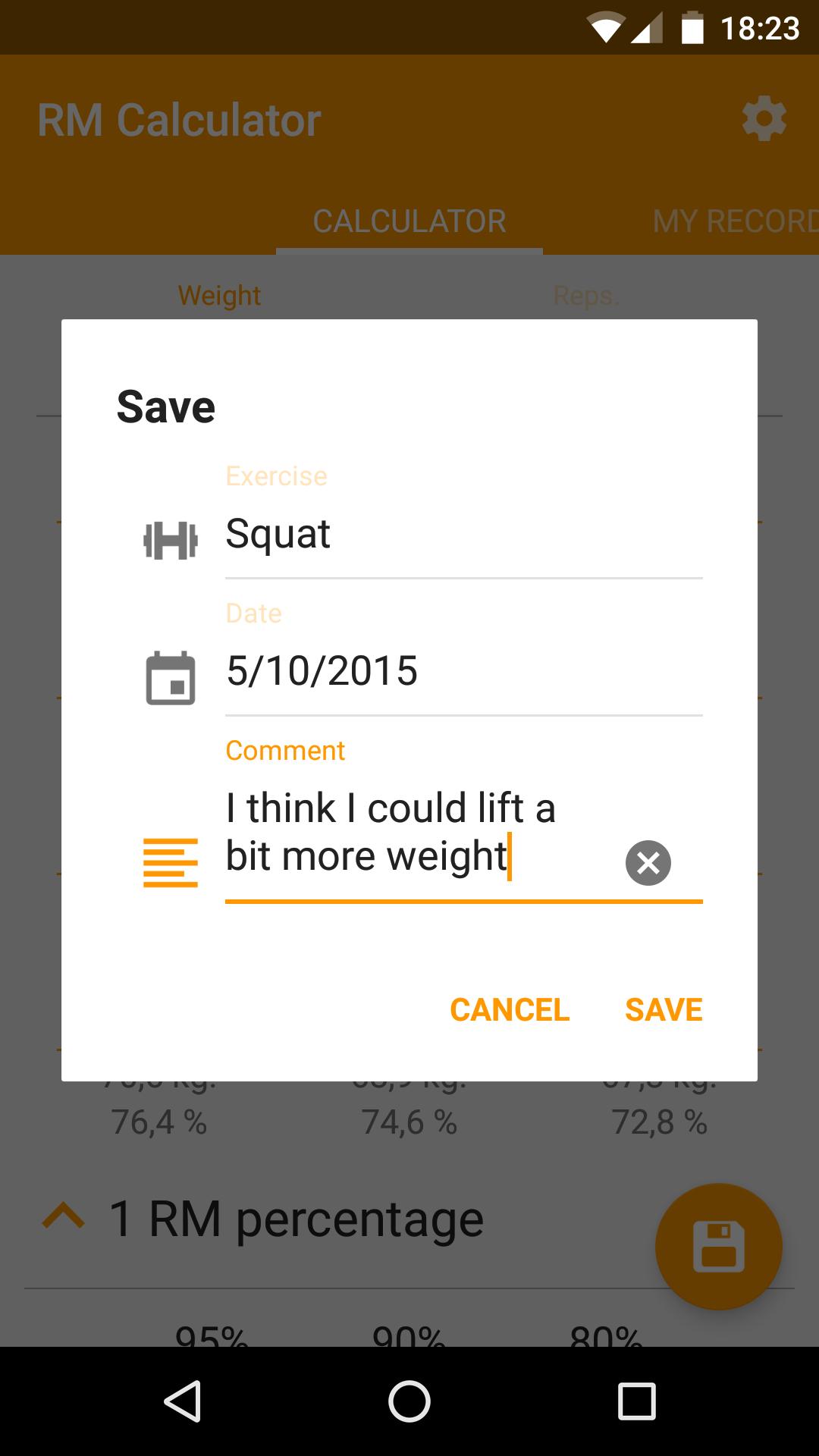 RM Calculator