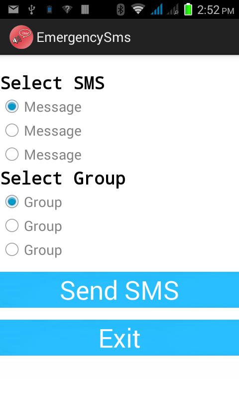 Emergency SMS