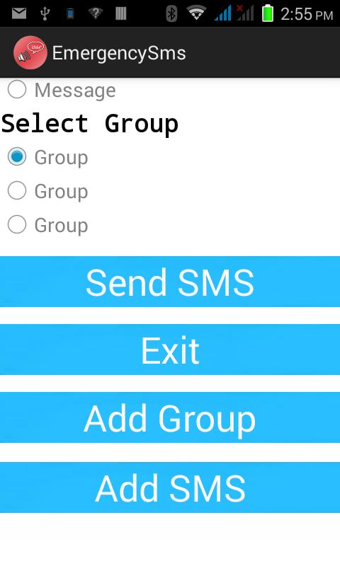 Emergency SMS
