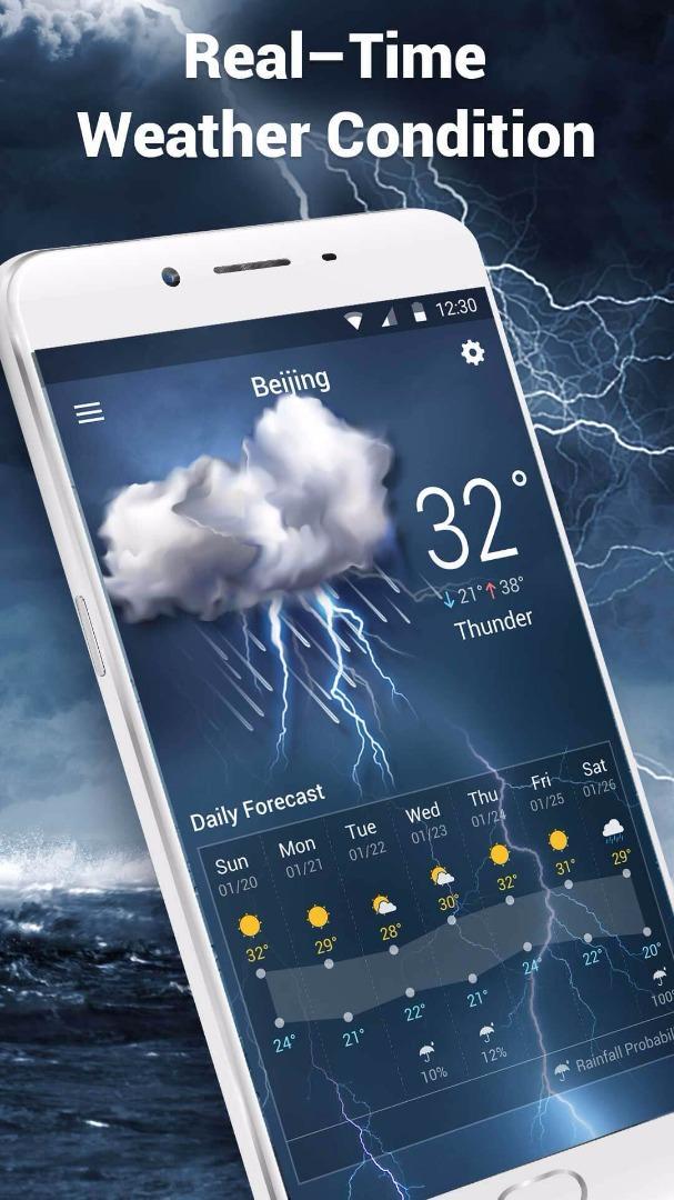 Clock & Weather Widget Free