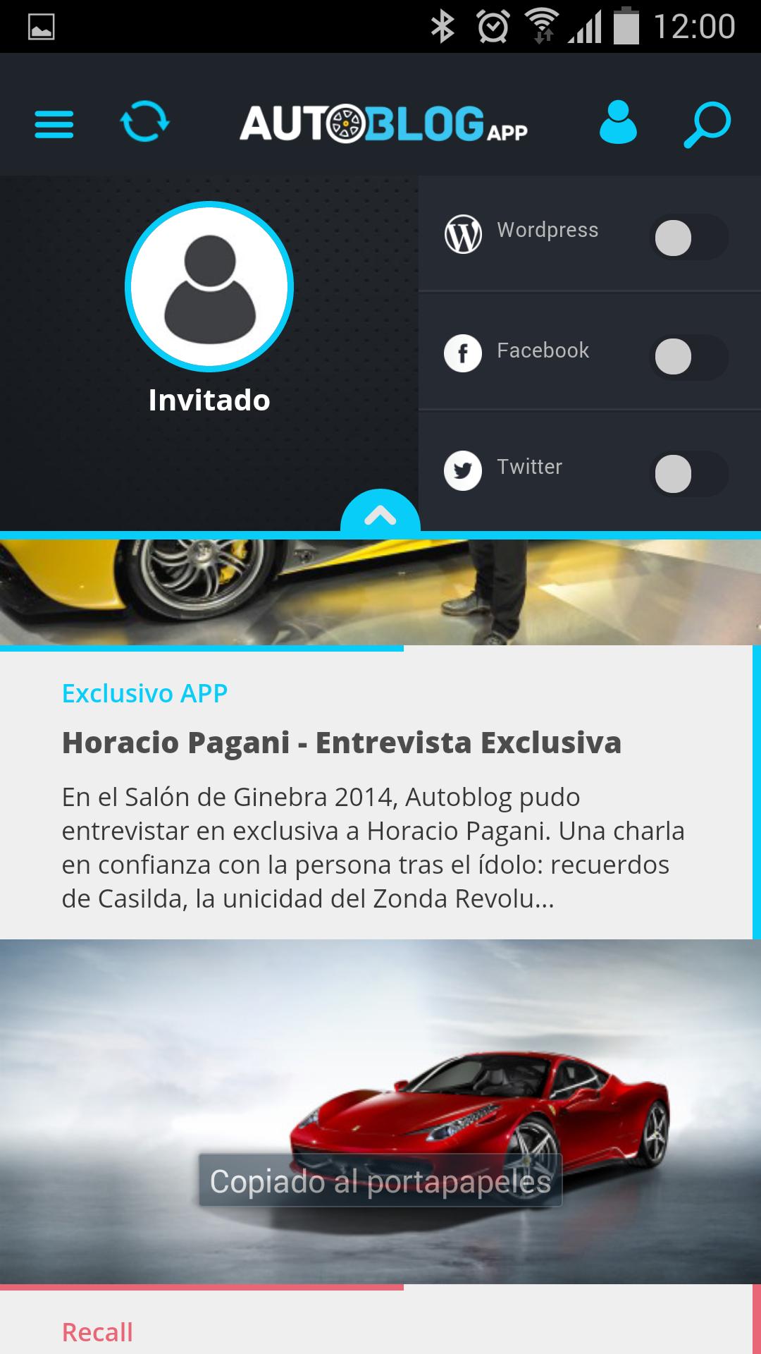 Autoblog App Phone