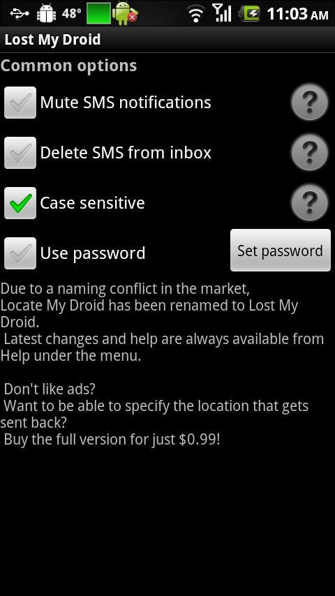 Lost My Droid