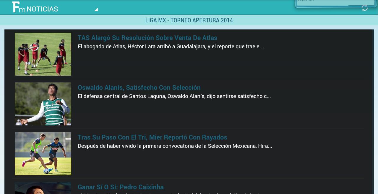 Futbol Mexicano Tablet