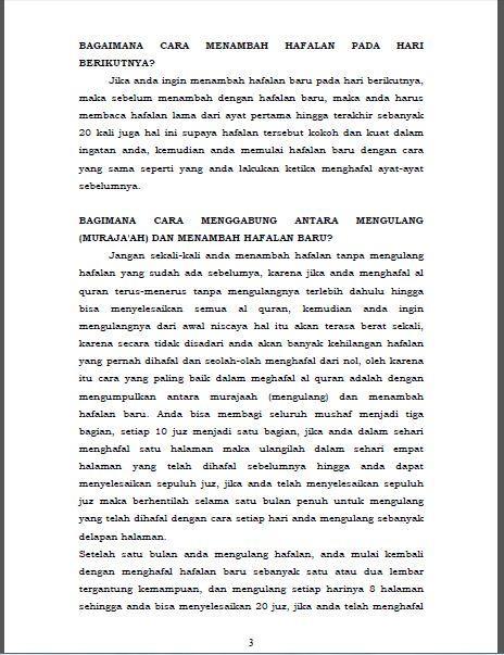 Cara Praktis Menghapal Alquran