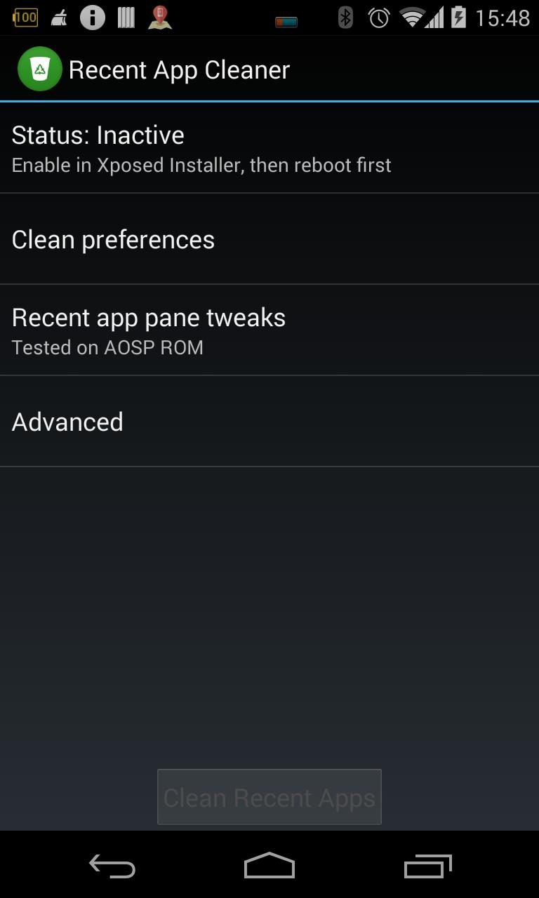 Recent App Cleaner