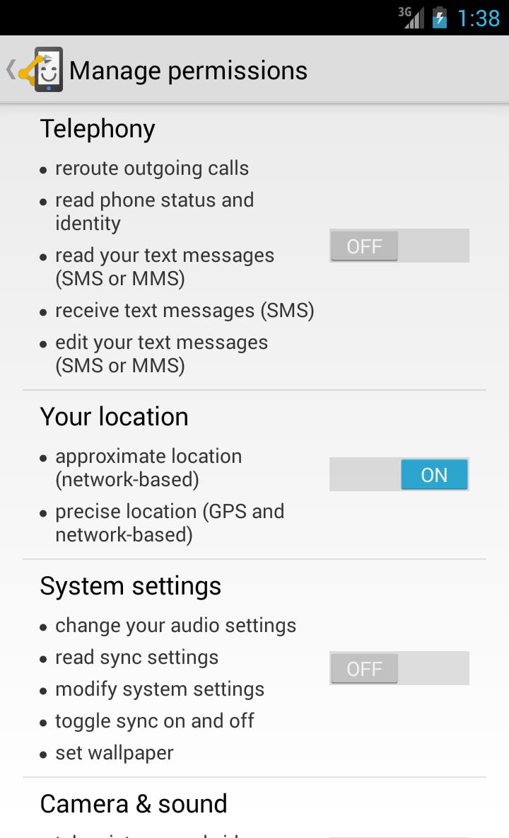 Automate media permissions