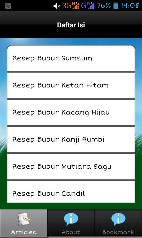 Resep Aneka Bubur