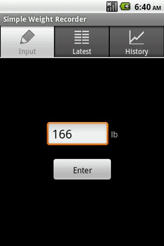 Simple Weight Recorder