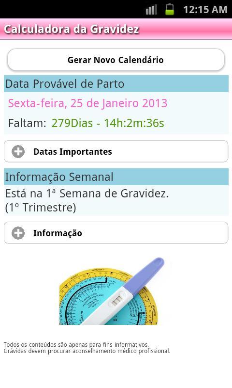 Calculadora Gravidez (PTv7D)