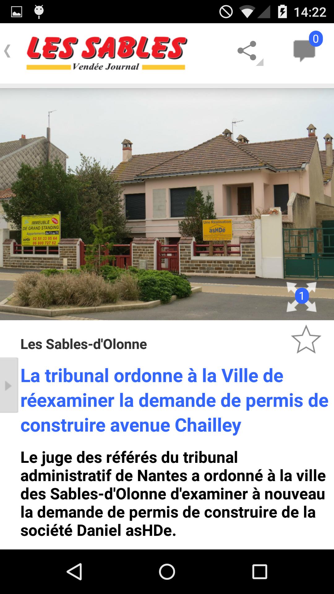 Le journal des Sables