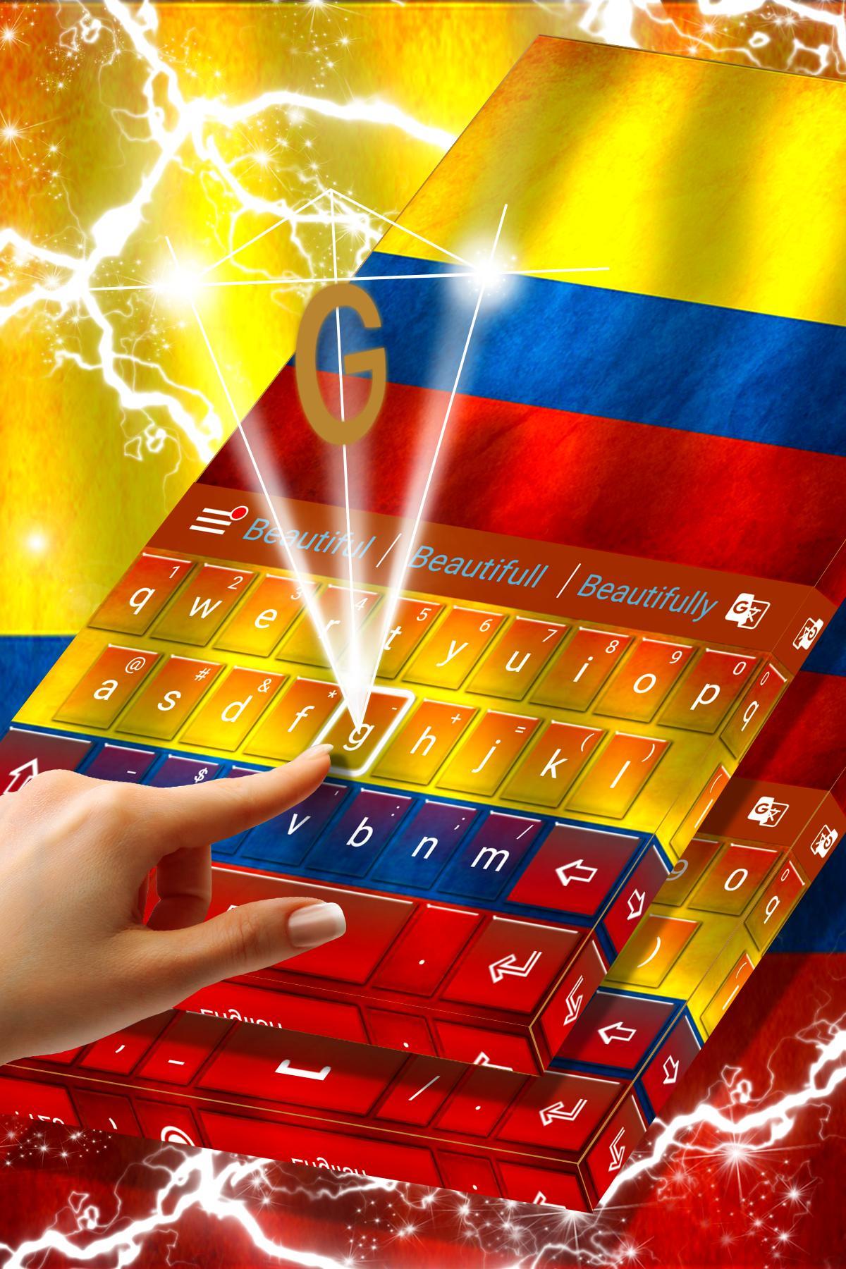 Keyboard Colombia Theme
