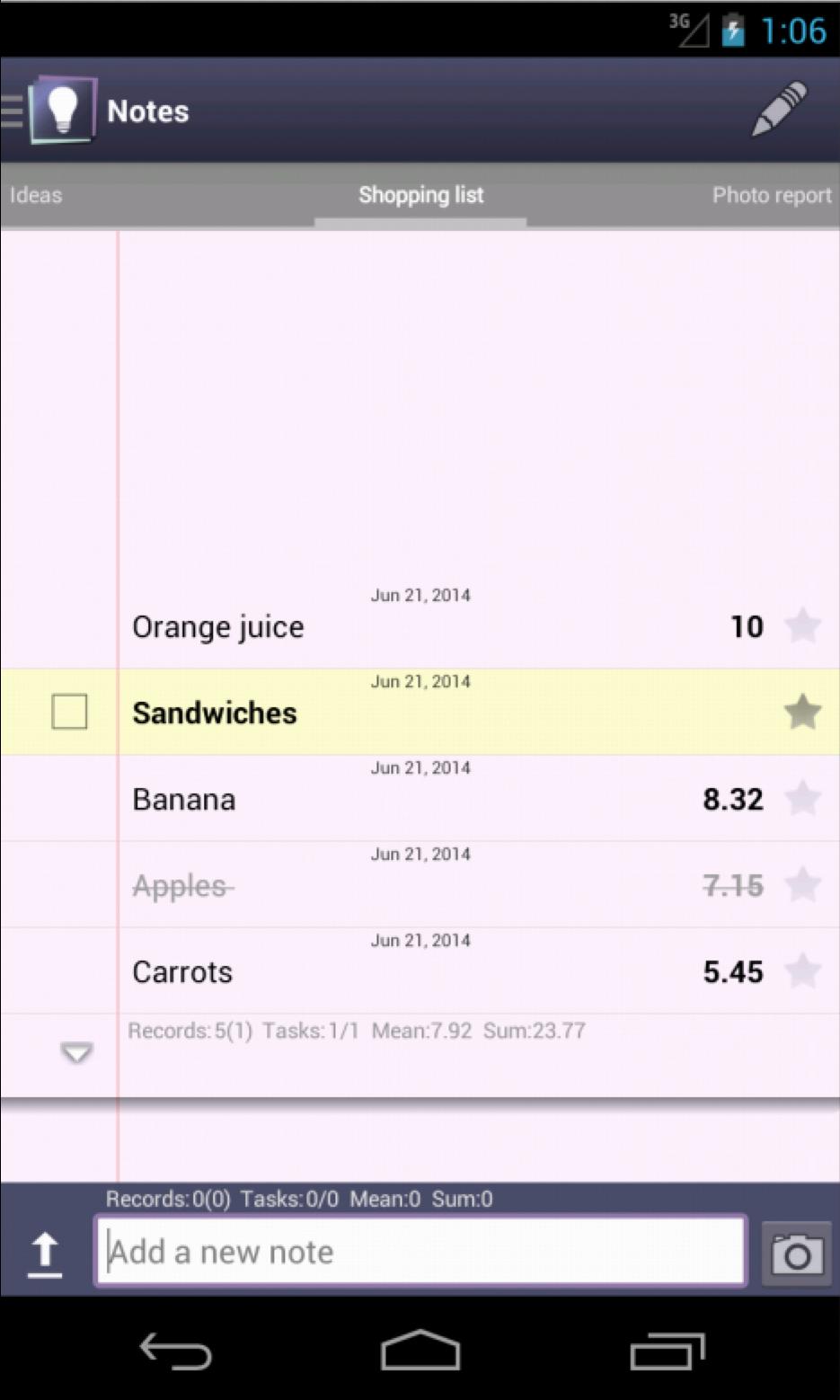 Silt - light notes & tasks