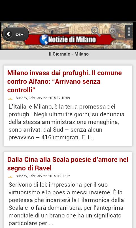 Notizie di Milano