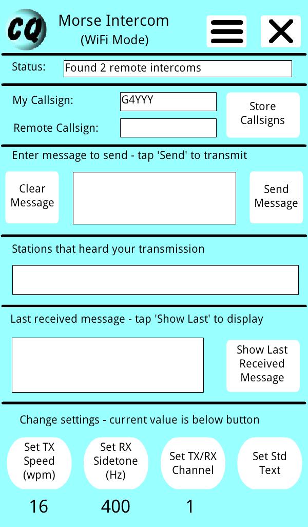 Morse Code Intercom