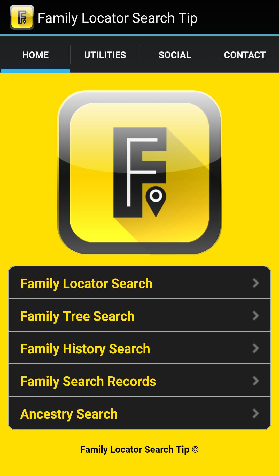 Family Locator Search Tip