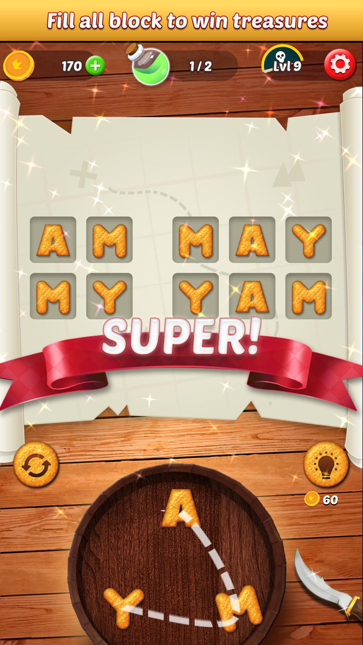 Word Pirate: word cookies search game