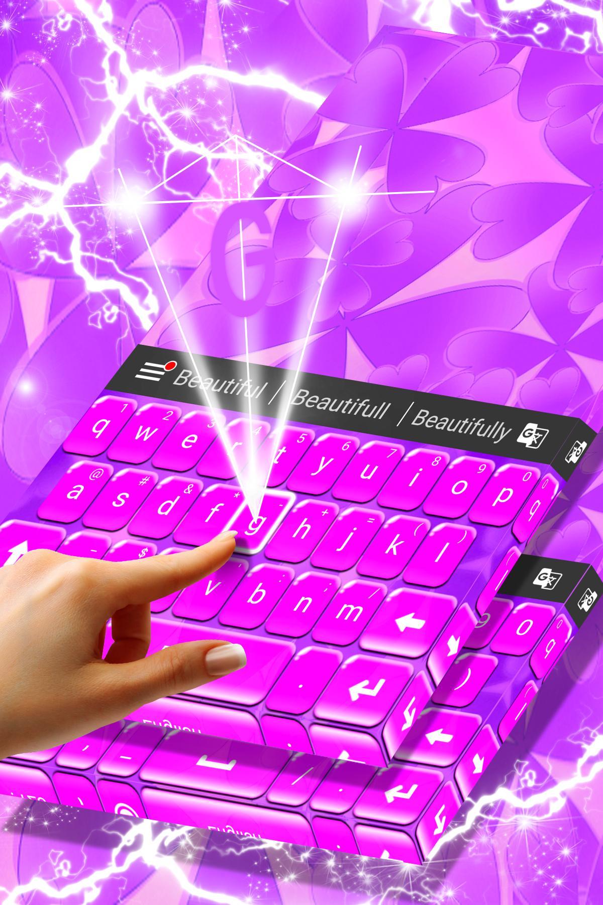 Lucky Purple Keyboard Theme