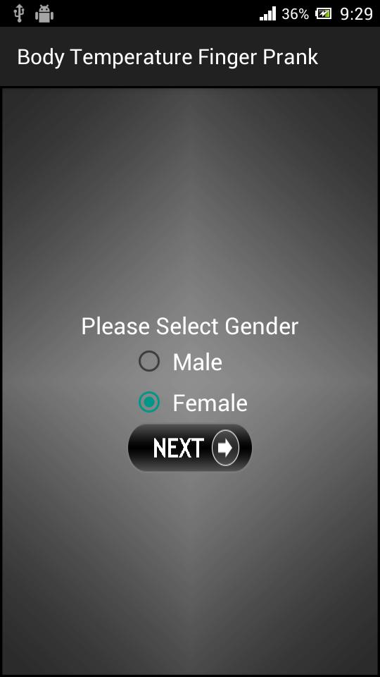 Body Temperature Finger Prank