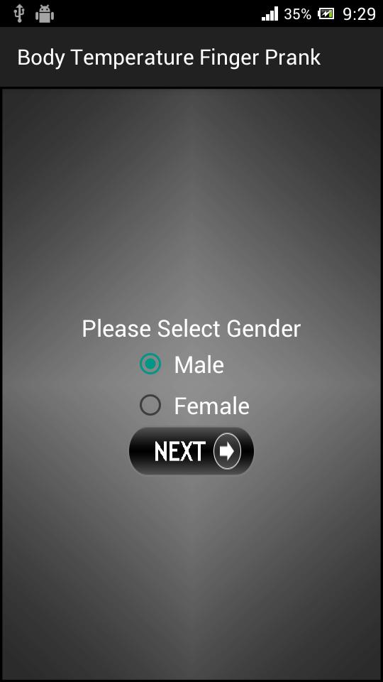 Body Temperature Finger Prank