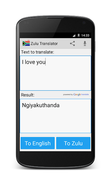 Zulu English Translator
