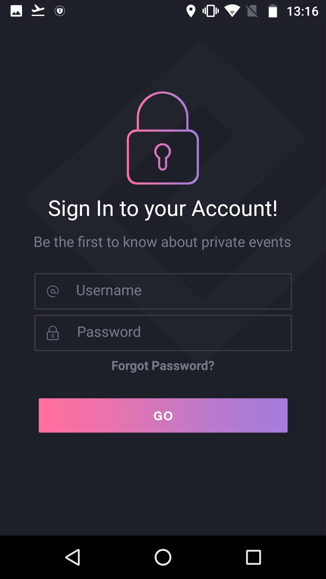 Eventnoire Organizer