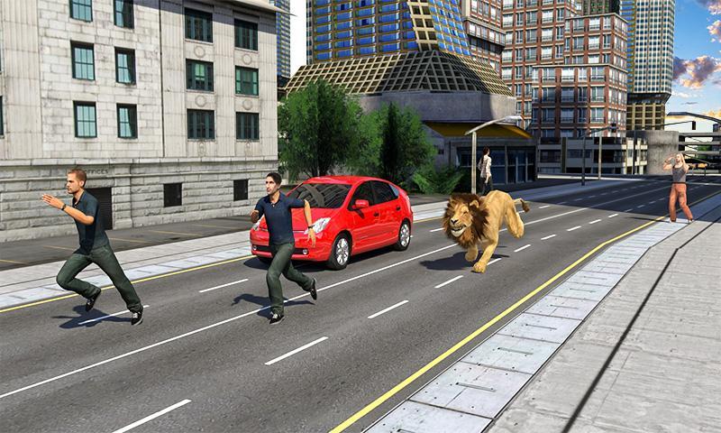 Angry Lion City Attack : Anima