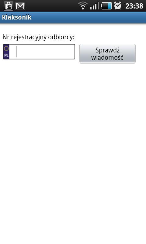 Email samochodowy - Klaksonik