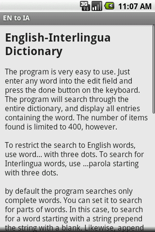 English to Interlingua