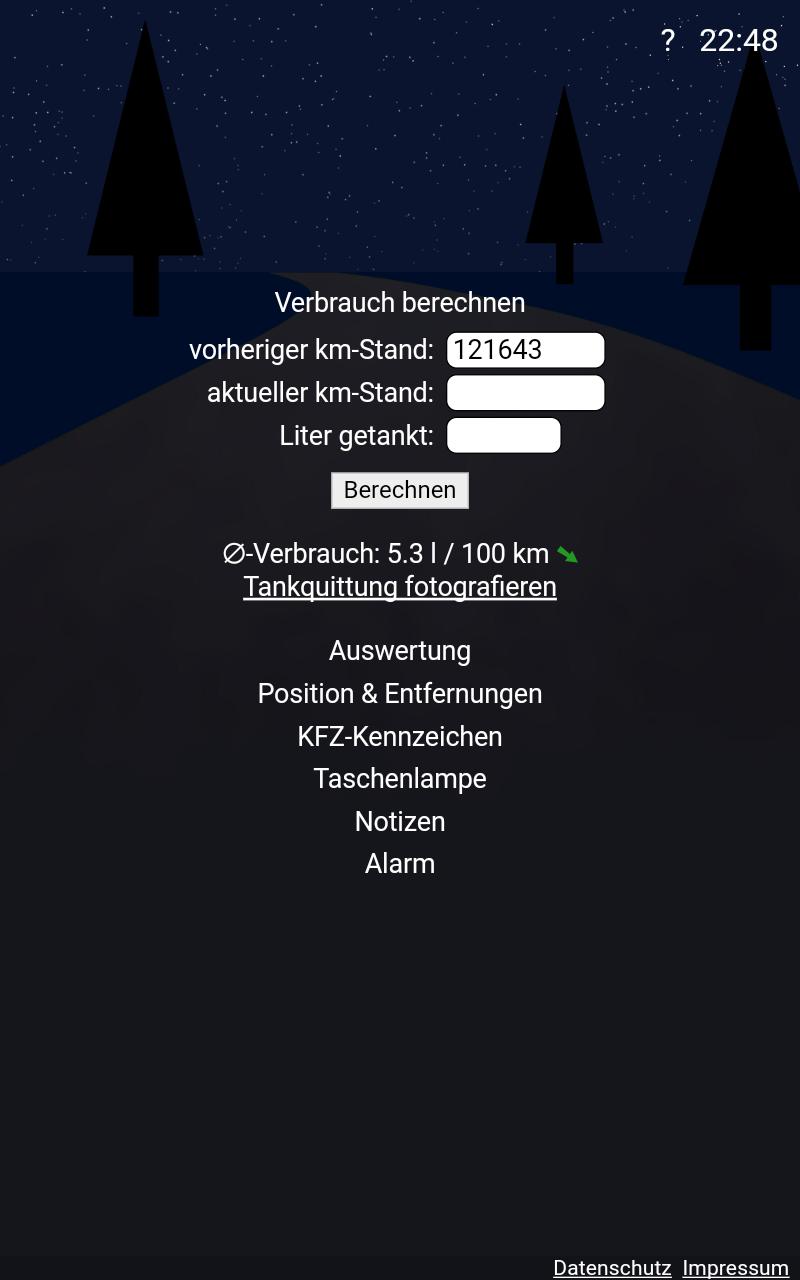 Kraftstoffverbrauchrechner 2