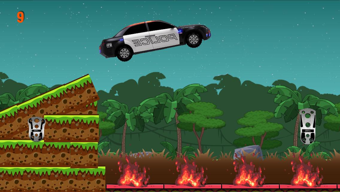 Police Car hill climb Racing