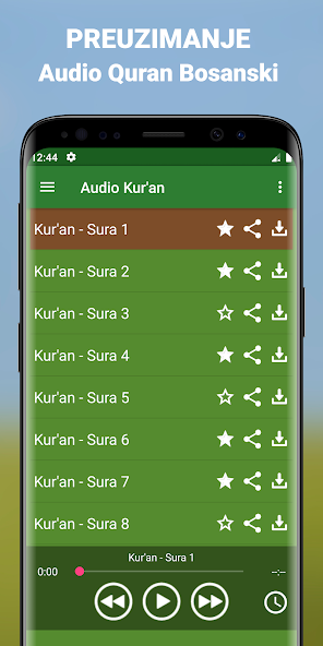Quran Bosanski Audio mp3 app