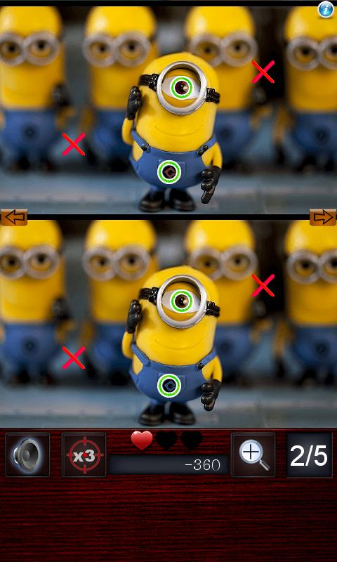 Find differences on minions