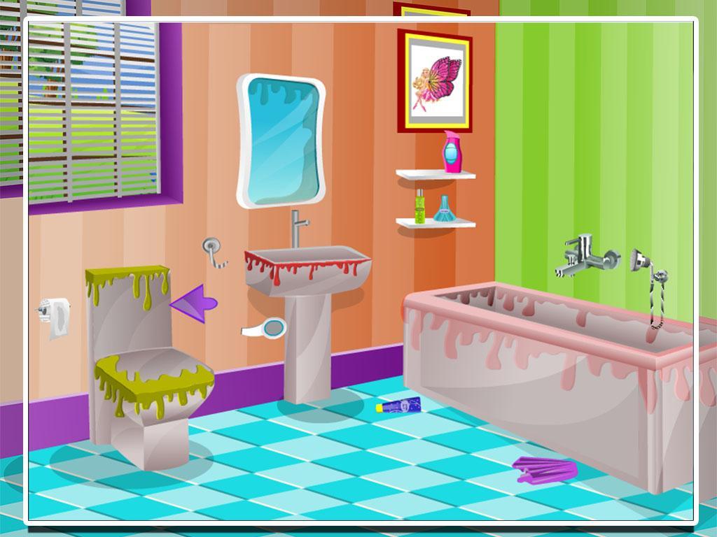 Princess clean bathroom