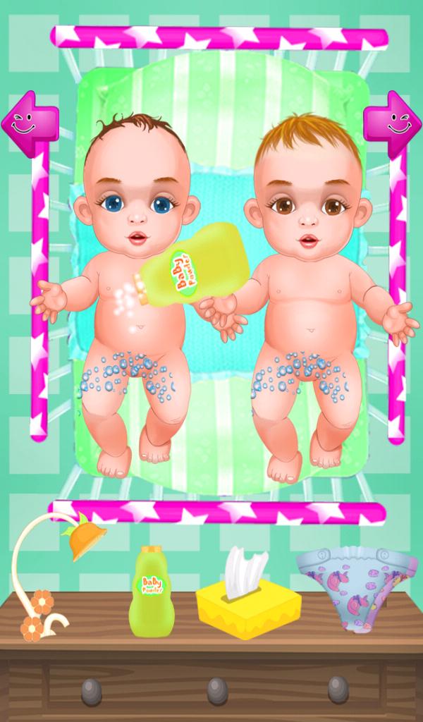 Birth twins girls games