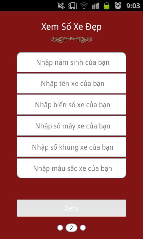 Sim so dep & So xe dep