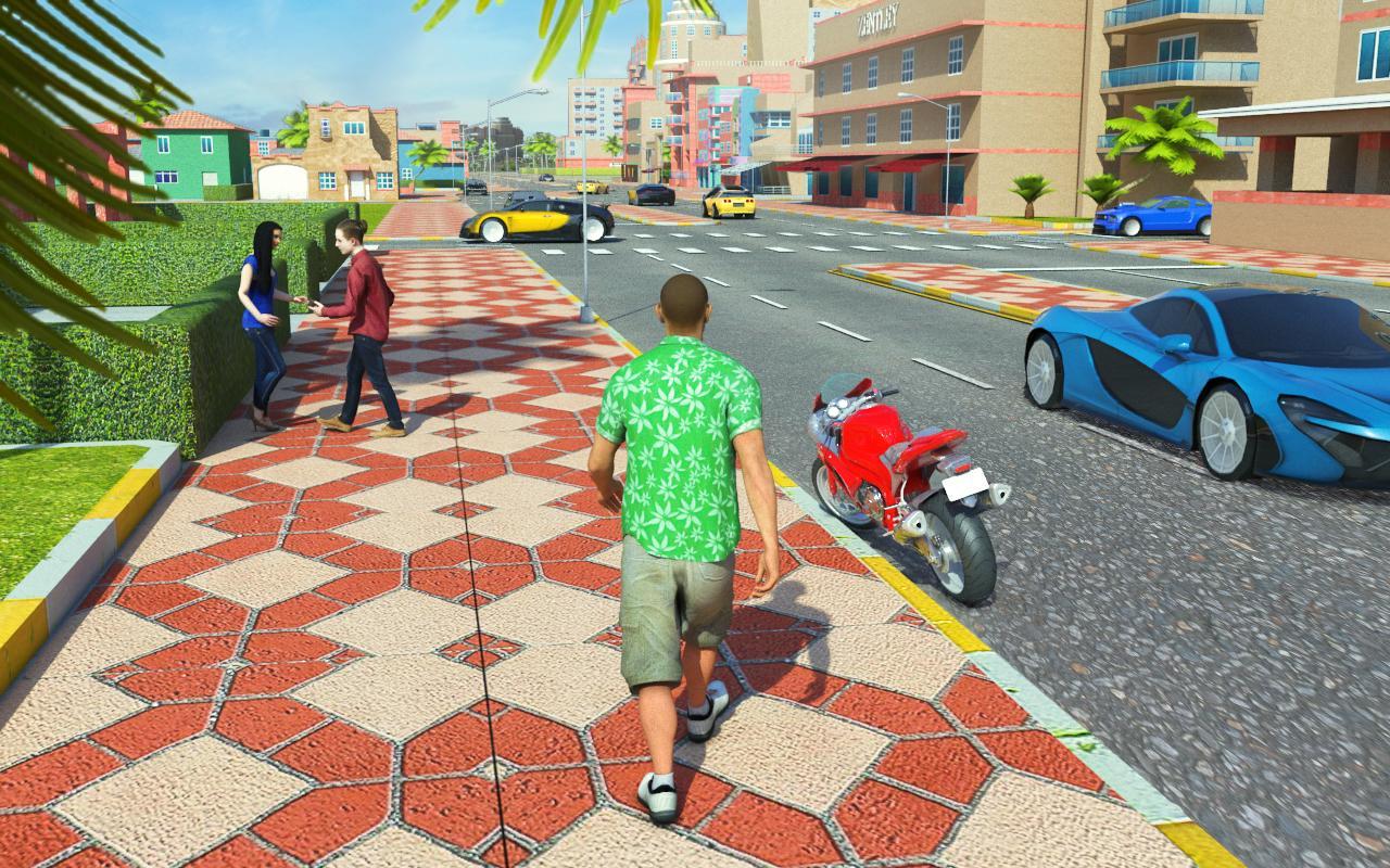 Crime Miami Gangster Car Driving & Shooting