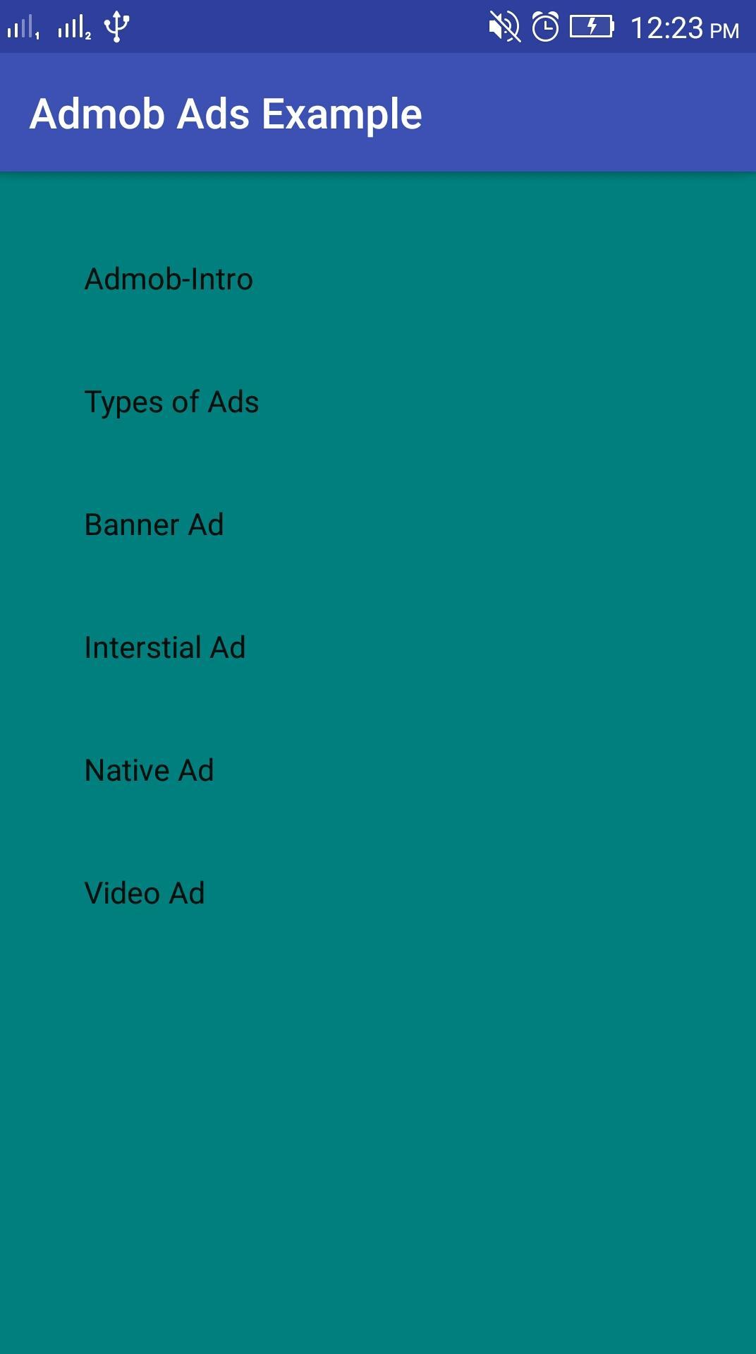 Admob Ads Example
