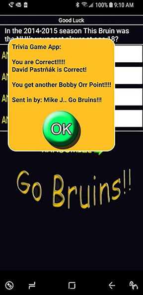 Trivia & Schedule Bruins Fans