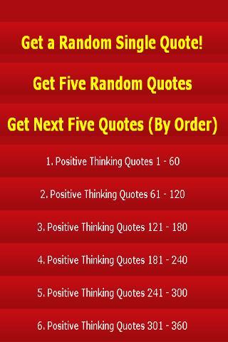 Best Positive Thinking Quotes