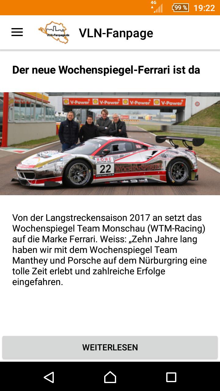 VLN-Fanpage News