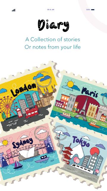 Diary with a fingerprint lock