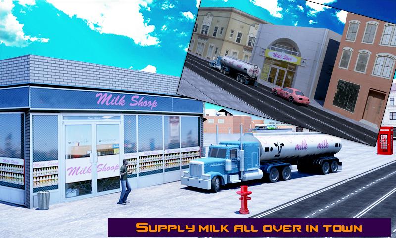 Dairy Milk Transport Truck 3D